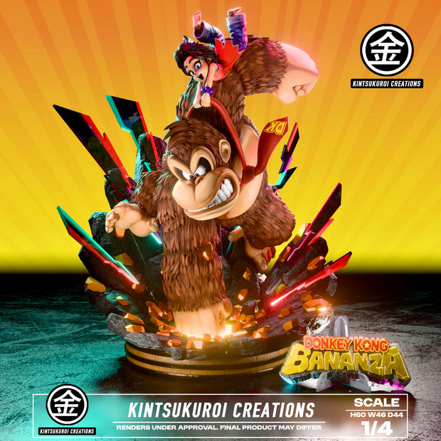 [Pre-Order] Kintsukuroi creations Studio - Statue - Donkey Kong - Bananza DK Bananza Diorama