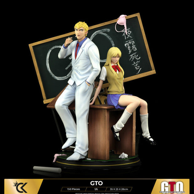 [Warehouse in Stock] Cartoon Kingdom Studio - Statue - GTO - Eikichi Onizuka & Kanzaki Urumi (Licensed)