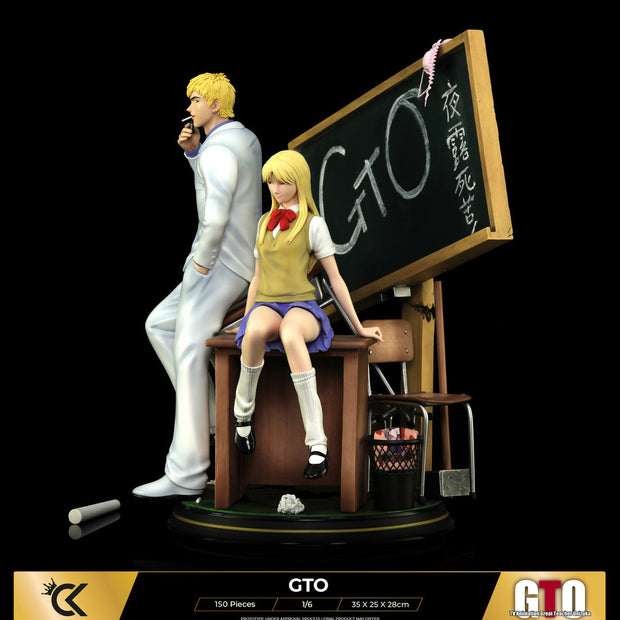 [Warehouse in Stock] Cartoon Kingdom Studio - Statue - GTO - Eikichi Onizuka & Kanzaki Urumi (Licensed)
