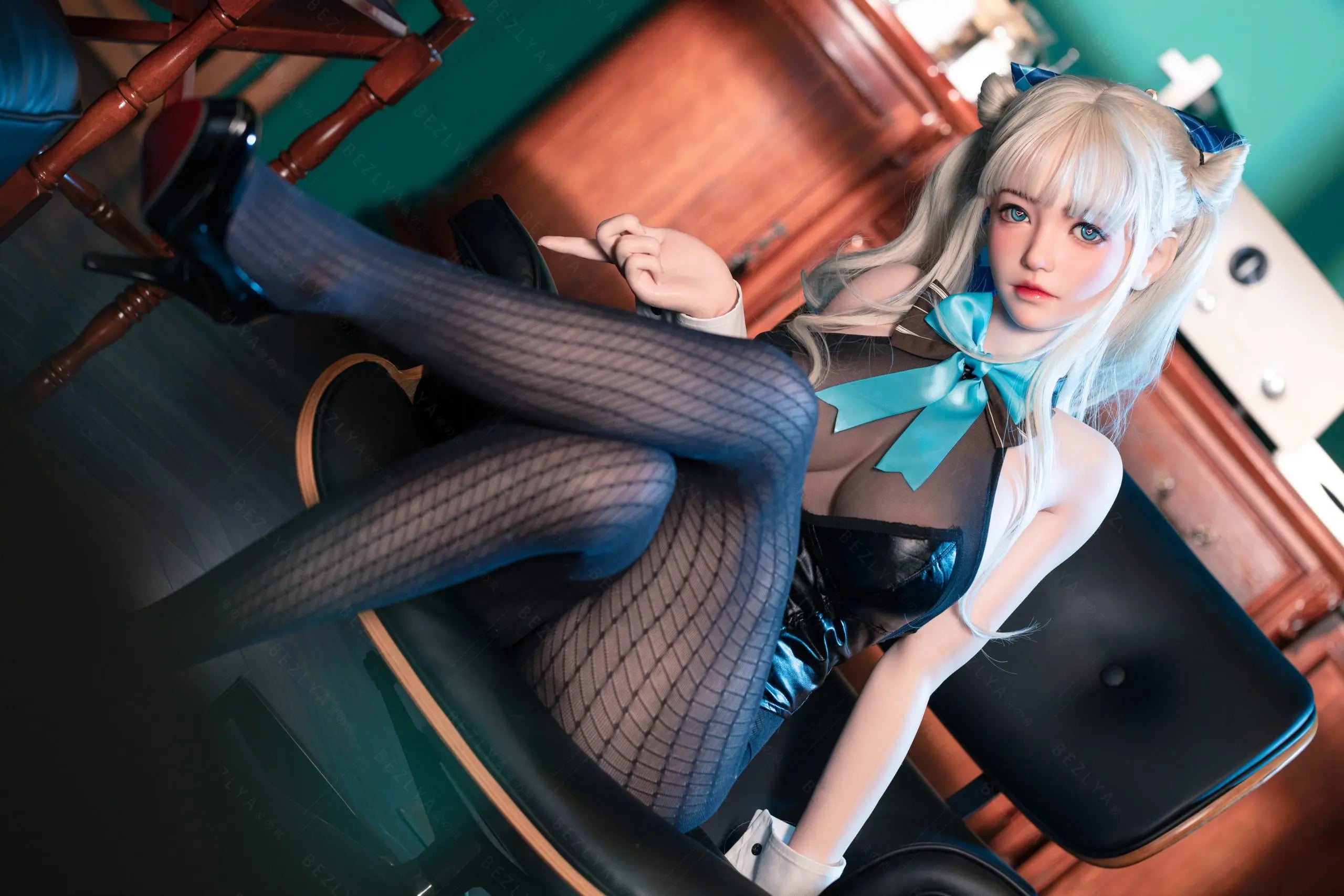 [Pre-Order] Bezlya - Sex Doll - Original - Bunny Girl Oleander Makeup No. 1 1/1 silicone action figure (Licensed)