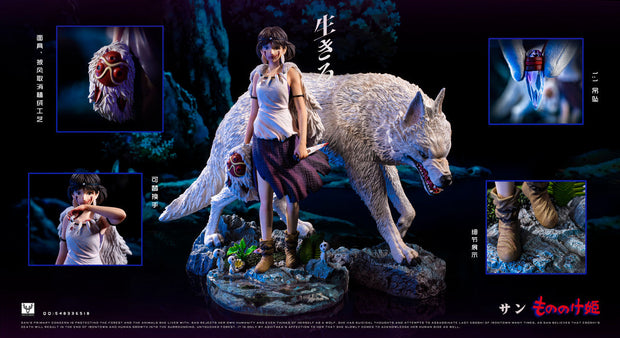 [Pre-Order] White Deer Studio - Statue - Princess Mononoke - San