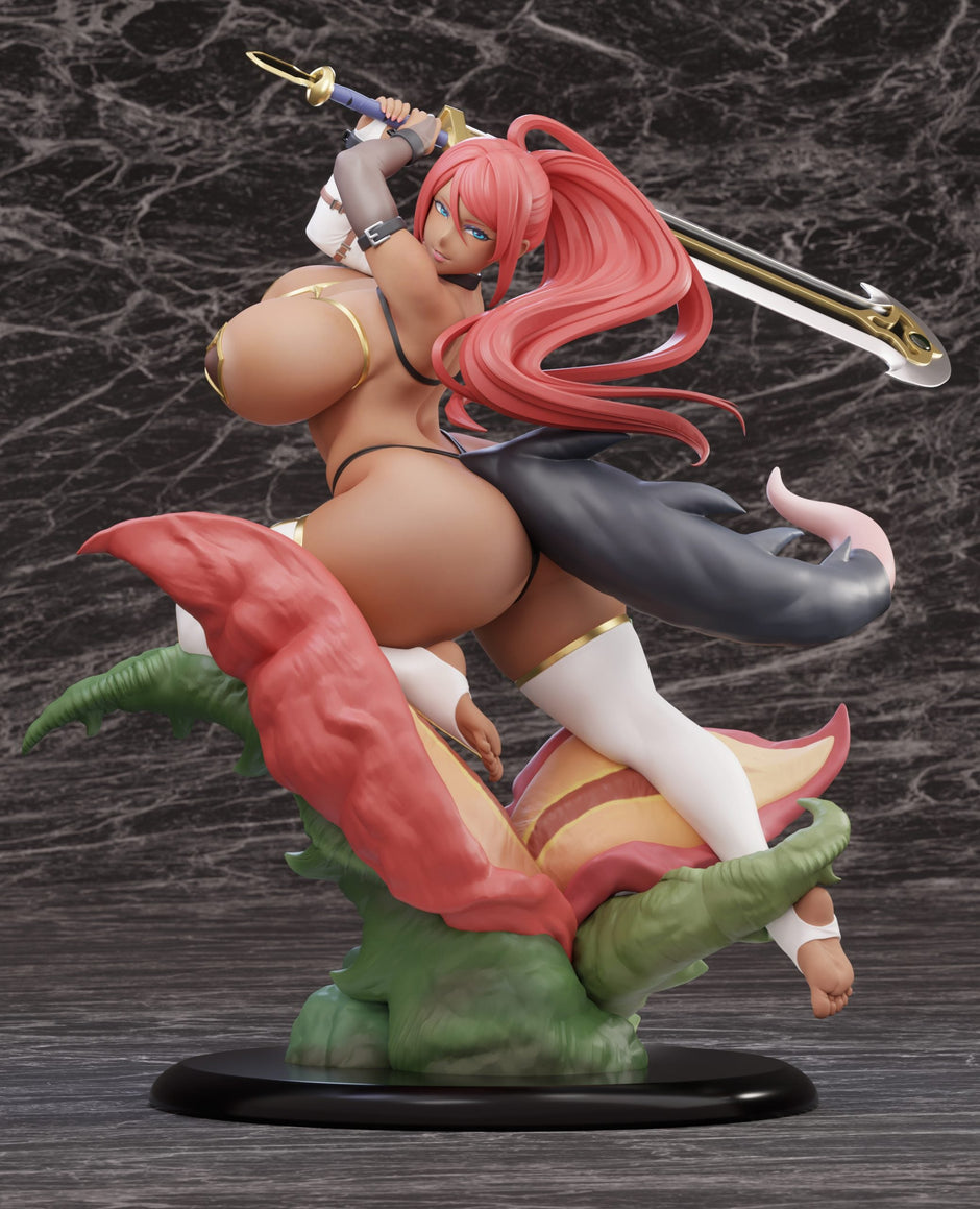 [Pre-Order Closed] SODA Studio - Statue - Original - Silver Rank Adventurer Fire Dragon Rinea (Licensed)