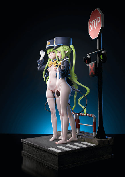 [Pre-Order] Genius Bee Studio - Statue - Highlander Railroad Academy Tachibana Hikari X Tachibana Nozomi Blue Archive