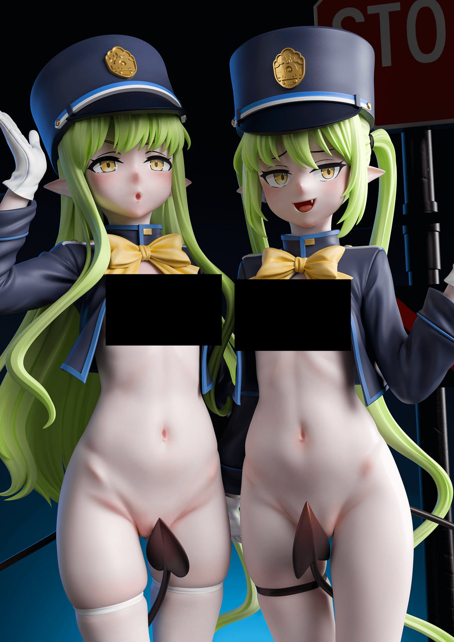 [Pre-Order] Genius Bee Studio - Statue - Highlander Railroad Academy Tachibana Hikari X Tachibana Nozomi Blue Archive