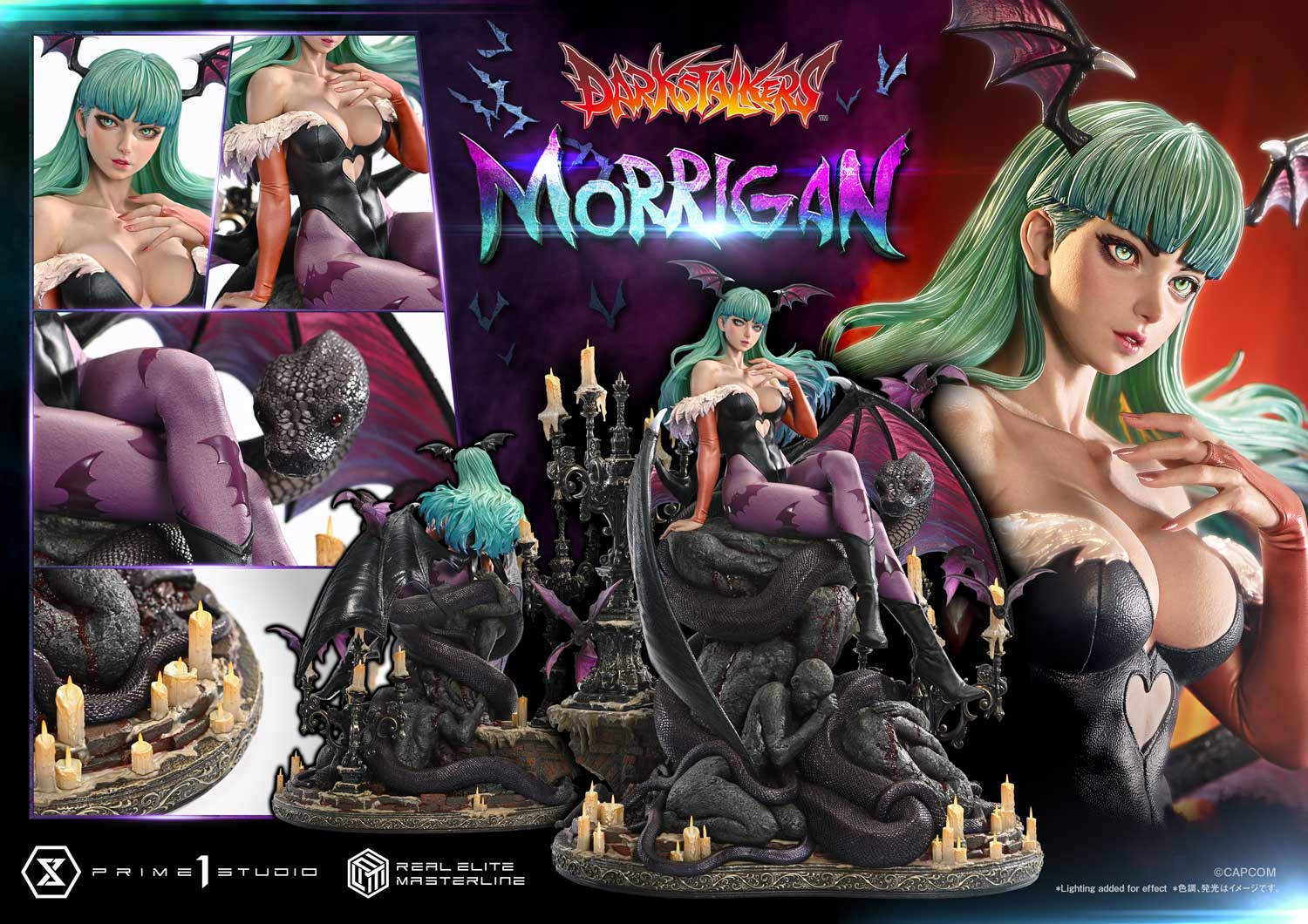 [Pre-Order] Prime 1 Studio - Statue - Darkstalkers - Real Elite Masterline - Morrigan REMDKS-01 REMDKS-01S (Licensed)