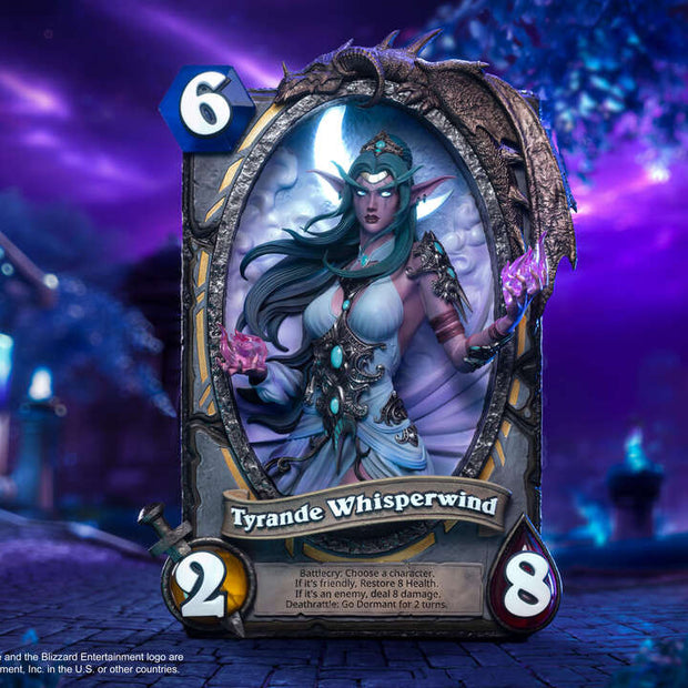 [Pre-Order] HEX Collectibles - Blizzard Hearthstone X Tyrande Whisperwind Art Statue HEXFRAME03 (Licensed)