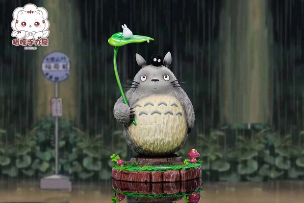 [Warehouse in Stock] Miao Li Studio - Statue - My Neighbor Totoro Leaf Umbrella Totoro