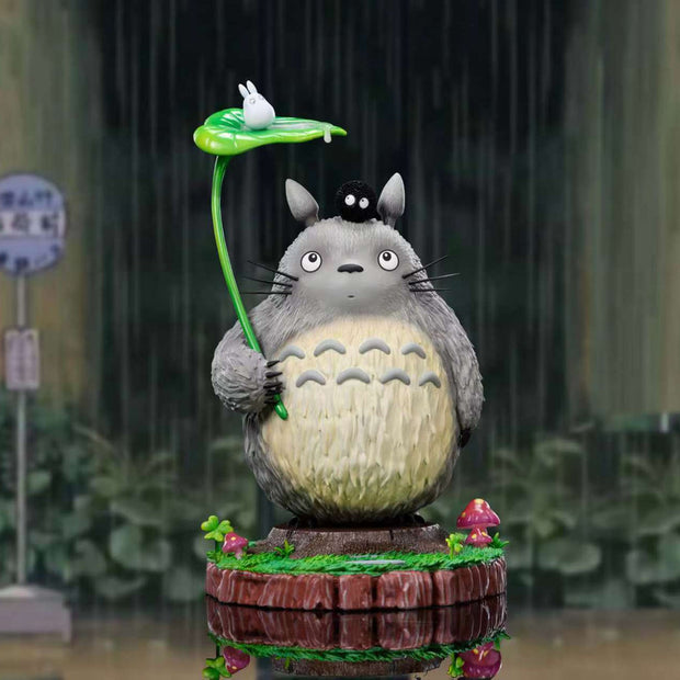 [Warehouse in Stock] Miao Li Studio - Statue - My Neighbor Totoro Leaf Umbrella Totoro