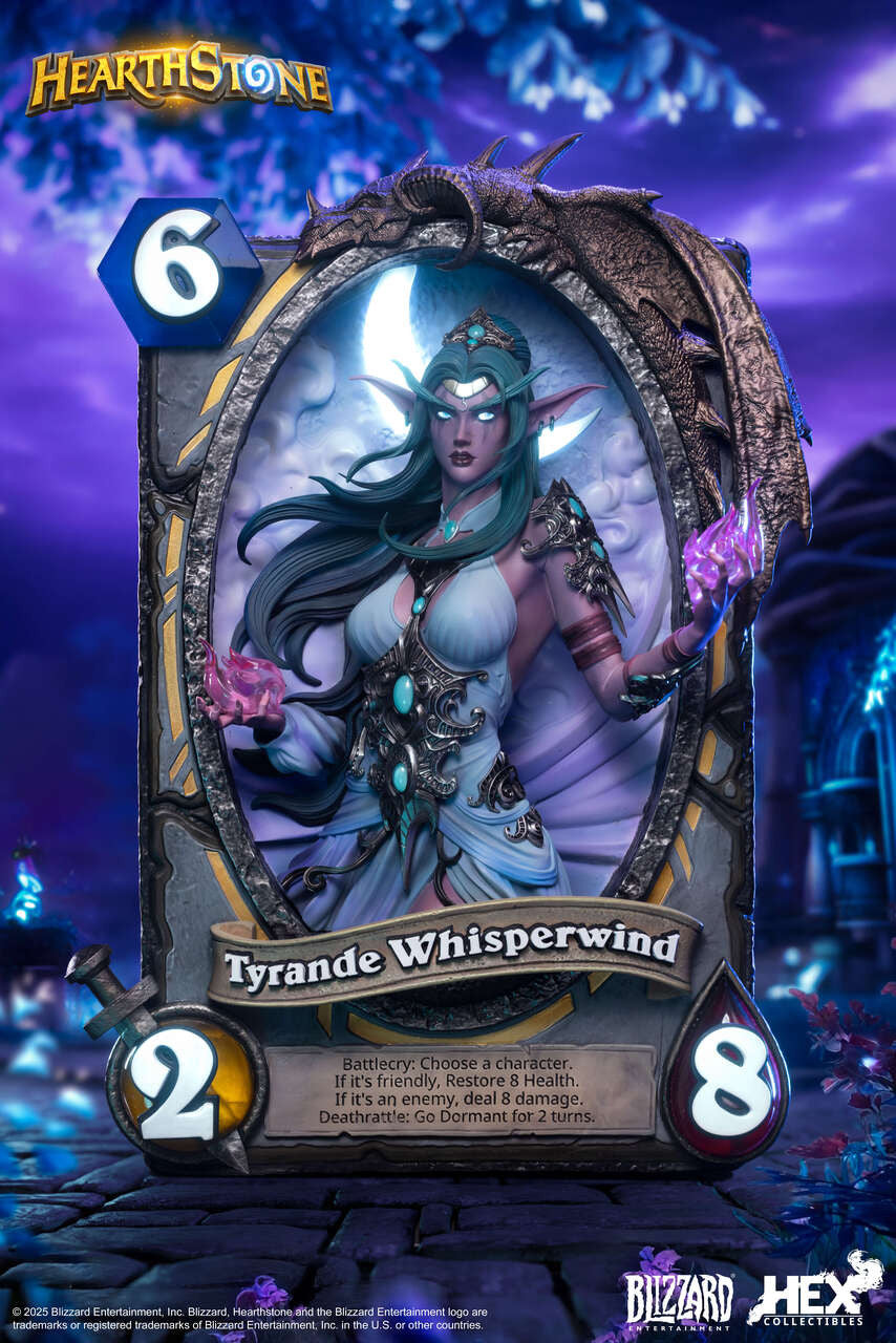 [Pre-Order] HEX Collectibles - Blizzard Hearthstone X Tyrande Whisperwind Art Statue HEXFRAME03 (Licensed)