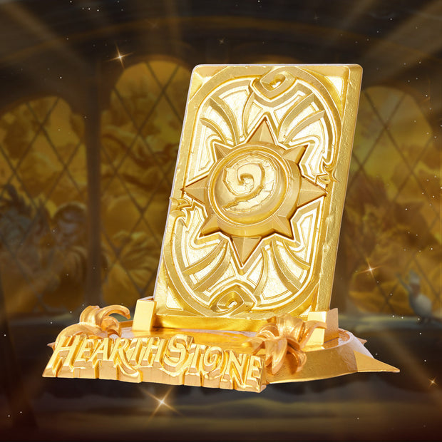[Pre-Order] HEX Collectibles & BLIZZARD ENTERTAINMENT - Statue - Golden Celebration Card Back Replica (Licensed)