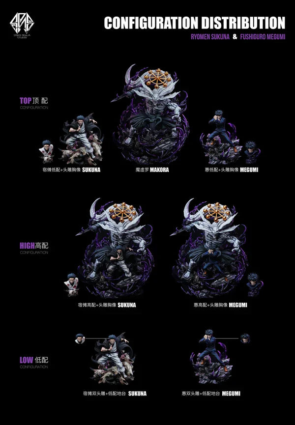 [Pre-order Closed] Space Realm Studio  - Statue - Jujutsu Kaisen - Megumi Fushiguro or Sukuna Makora