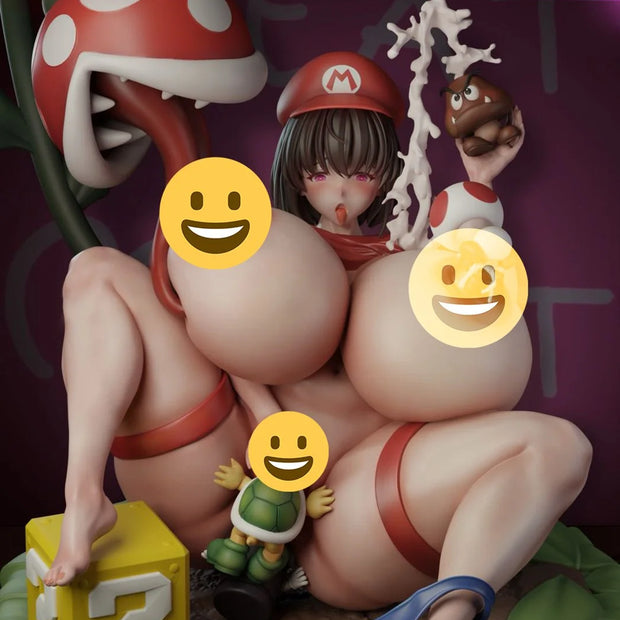 [Warehouse in Stock] Meat Studio - Statue - Super Mario Mario Lady's Daily Life Tongue sticking version