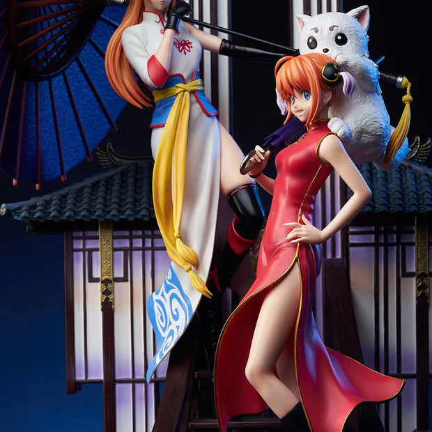 [Warehouse in Stock] LAMZC Studio - Statue - Gin Tama - Kagura & Shimura Shinpachi