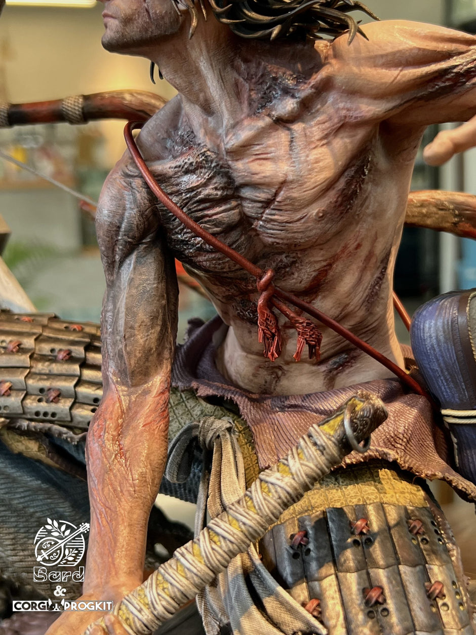 [Warehouse in Stock] Bard Studio & Corgi Progkit Studio - Statue - Sekiro: Shadows Die Twice Soulsborne Scene #1 Sekiro VS Genichiro Ashina