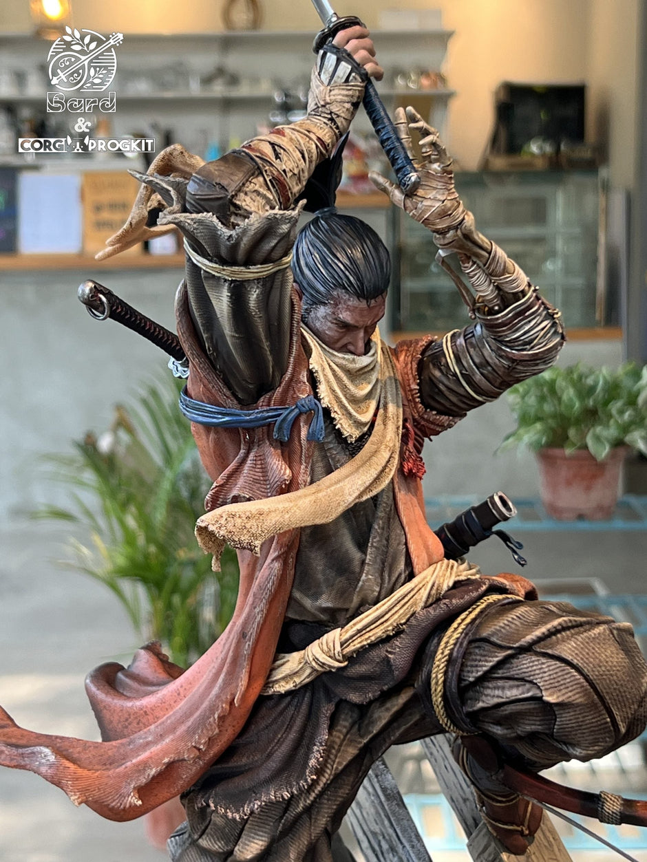 [Warehouse in Stock] Bard Studio & Corgi Progkit Studio - Statue - Sekiro: Shadows Die Twice Soulsborne Scene #1 Sekiro VS Genichiro Ashina