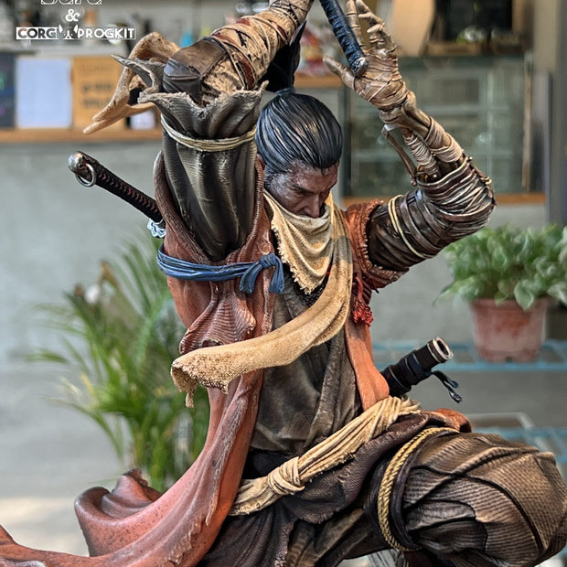 [Warehouse in Stock] Bard Studio & Corgi Progkit Studio - Statue - Sekiro: Shadows Die Twice Soulsborne Scene #1 Sekiro VS Genichiro Ashina