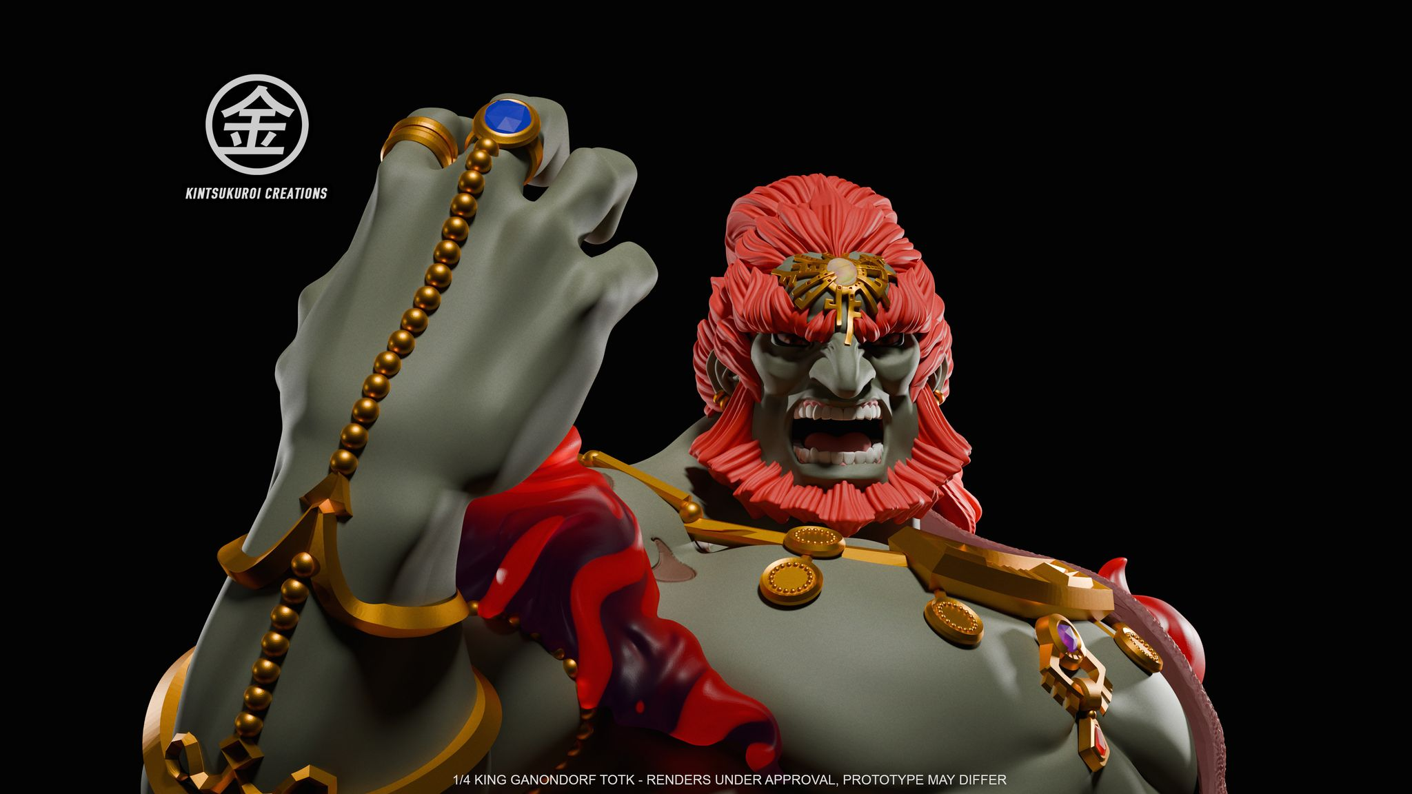 [Warehouse in Stock] Kintsukuroi Creations Studio - Statue - The Legend of Zelda - King Ganondorf