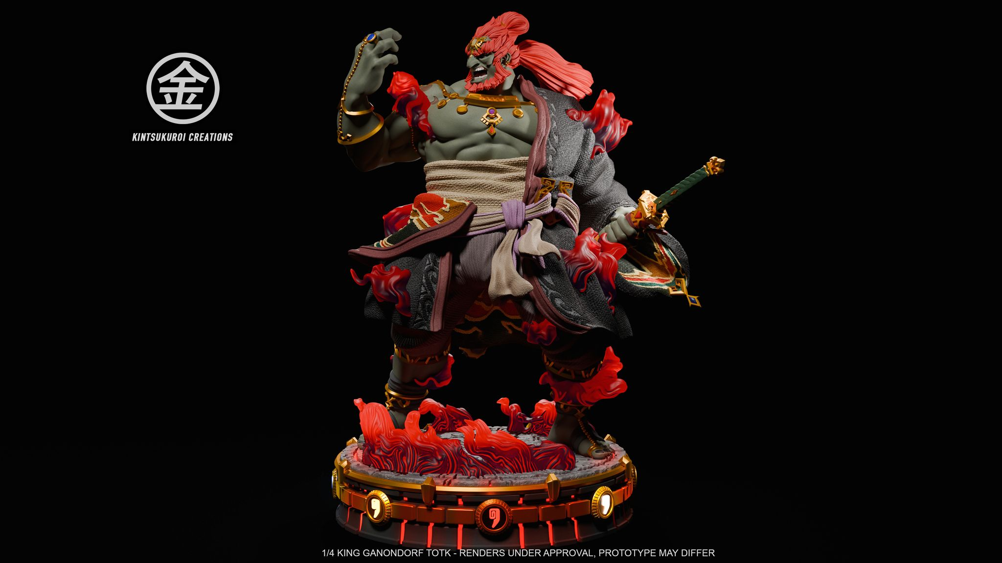 [Warehouse in Stock] Kintsukuroi Creations Studio - Statue - The Legend of Zelda - King Ganondorf