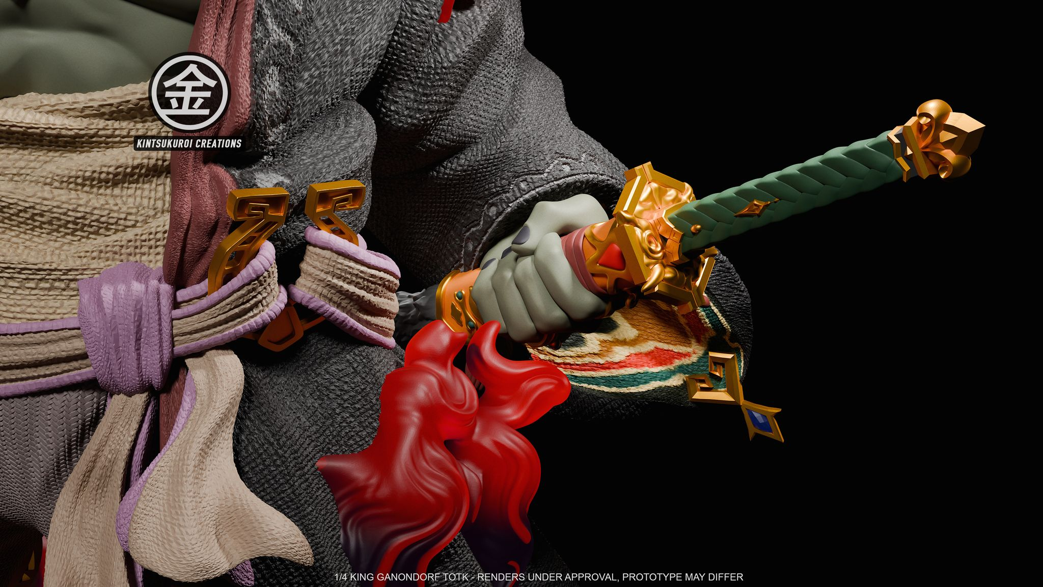 [Warehouse in Stock] Kintsukuroi Creations Studio - Statue - The Legend of Zelda - King Ganondorf