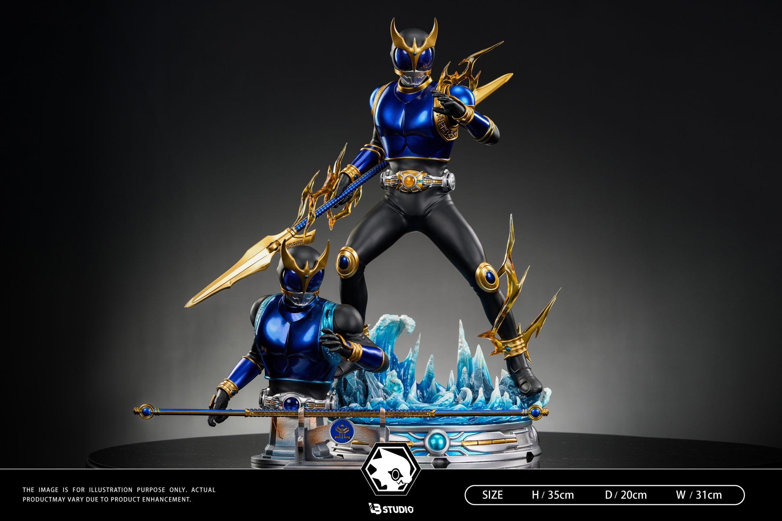 [Warehouse in Stock] LB Studio - Statue - Kamen Rider - Kuuga Blue Dragon Form & Sublimation Form