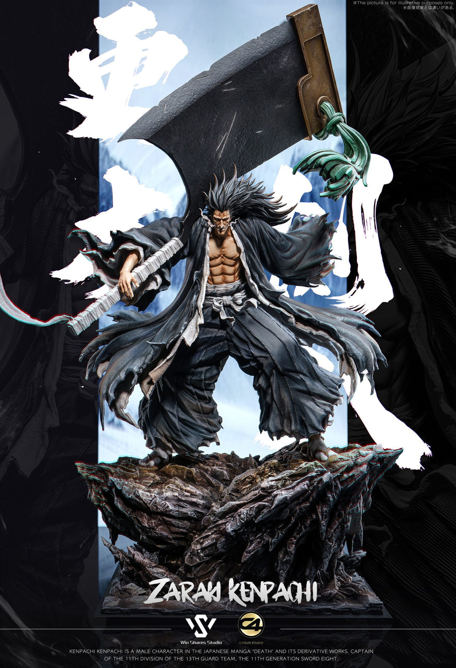 [Warehouse in Stock] Win Shares Studio X C4 Studio - Statue - Bleach Thousand-Year Blood War - Zaraki Kenpachi