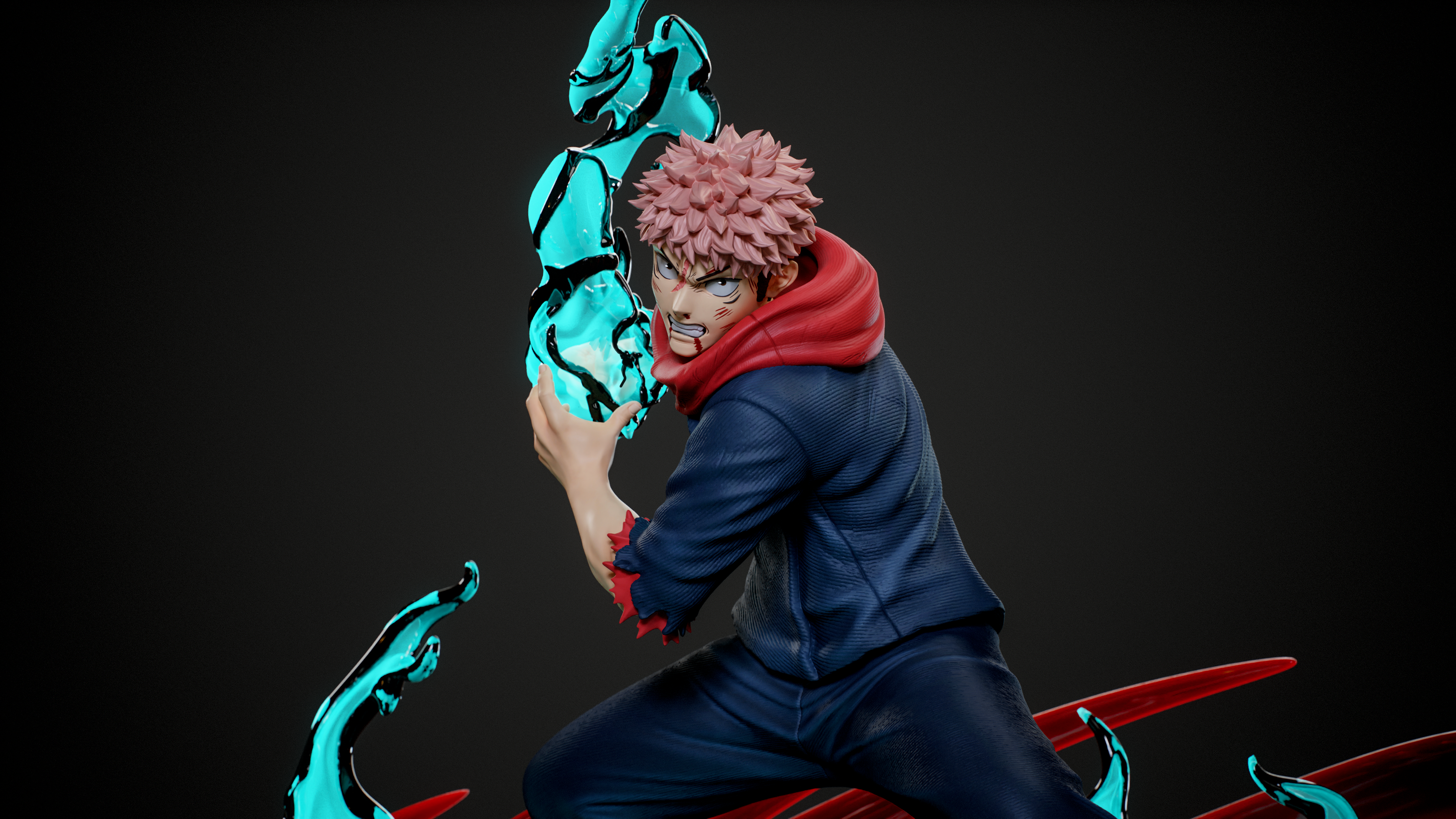[Pre-Order Closed] Player 1 Studio - Statue - Jujutsu Kaisen - Itadori Yuji: Black Flash