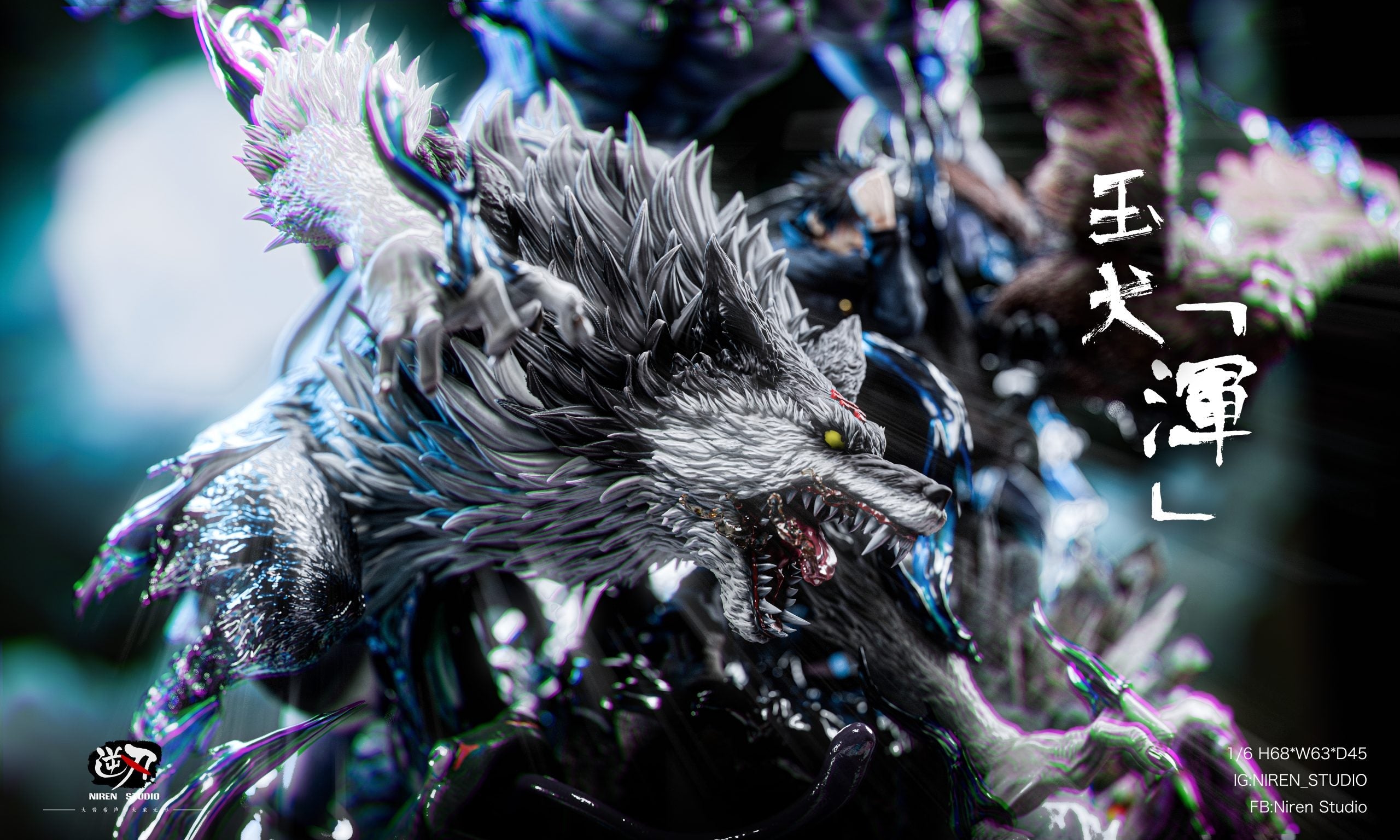 [Pre-Order Closed] NiRen Studio - Statue - Jujutsu Kaisen - #3 Ten Shadows Technique Megumi Fushiguro