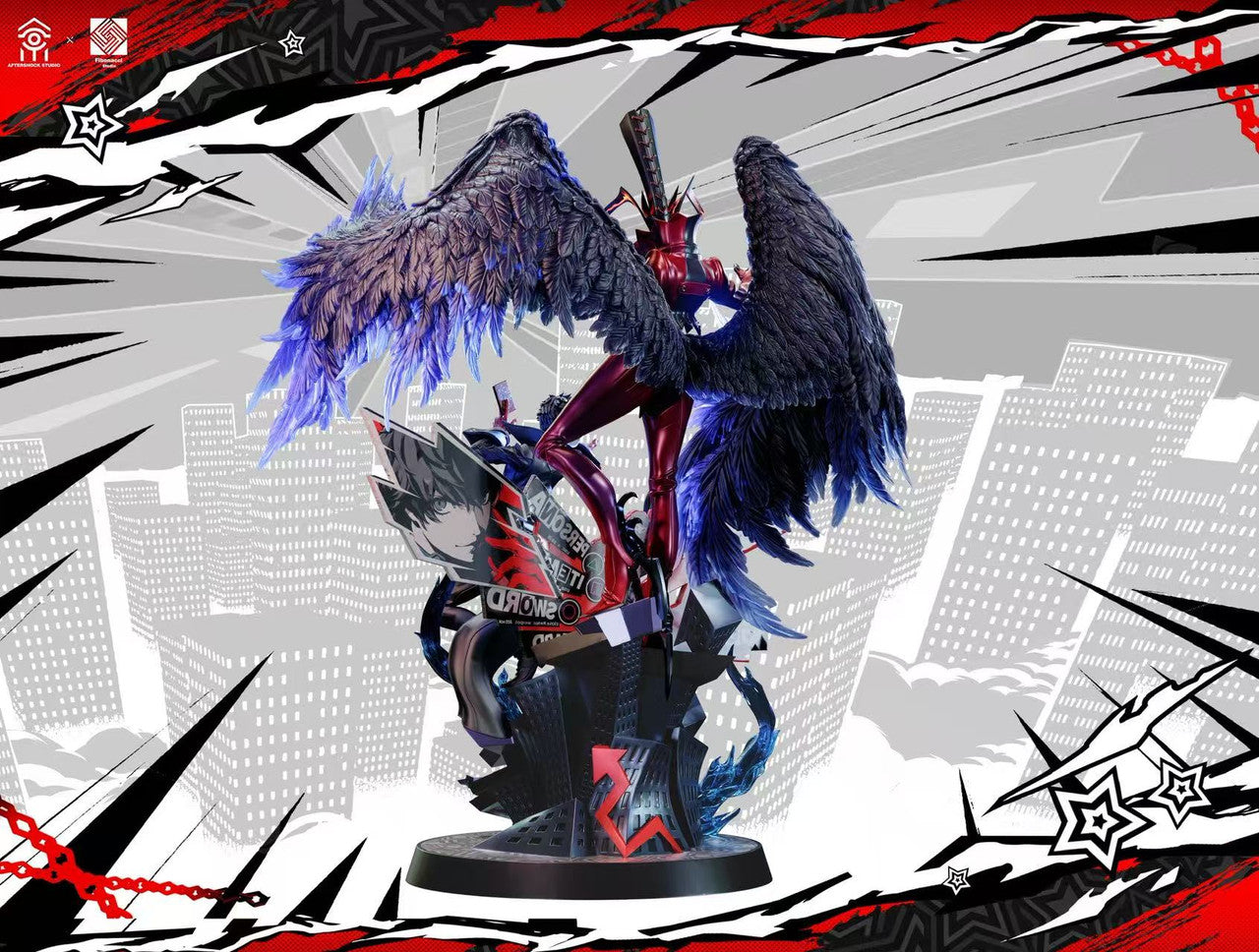 [Pre-Order] Aftershock Studio & Fibonacci Studio - Statue - Persona 5 - Royal Ren Amamiya Joker & Arsène