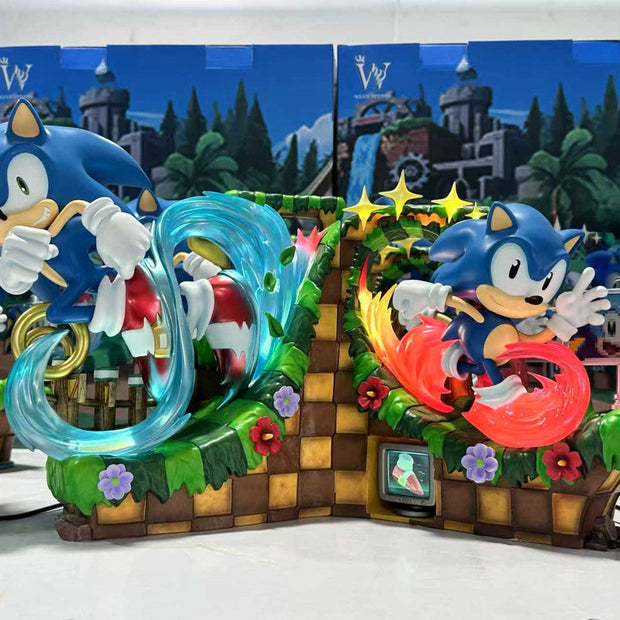 [Warehouse in Stock] Wake Studio - Statue - Super Sonic - Speed Sonic