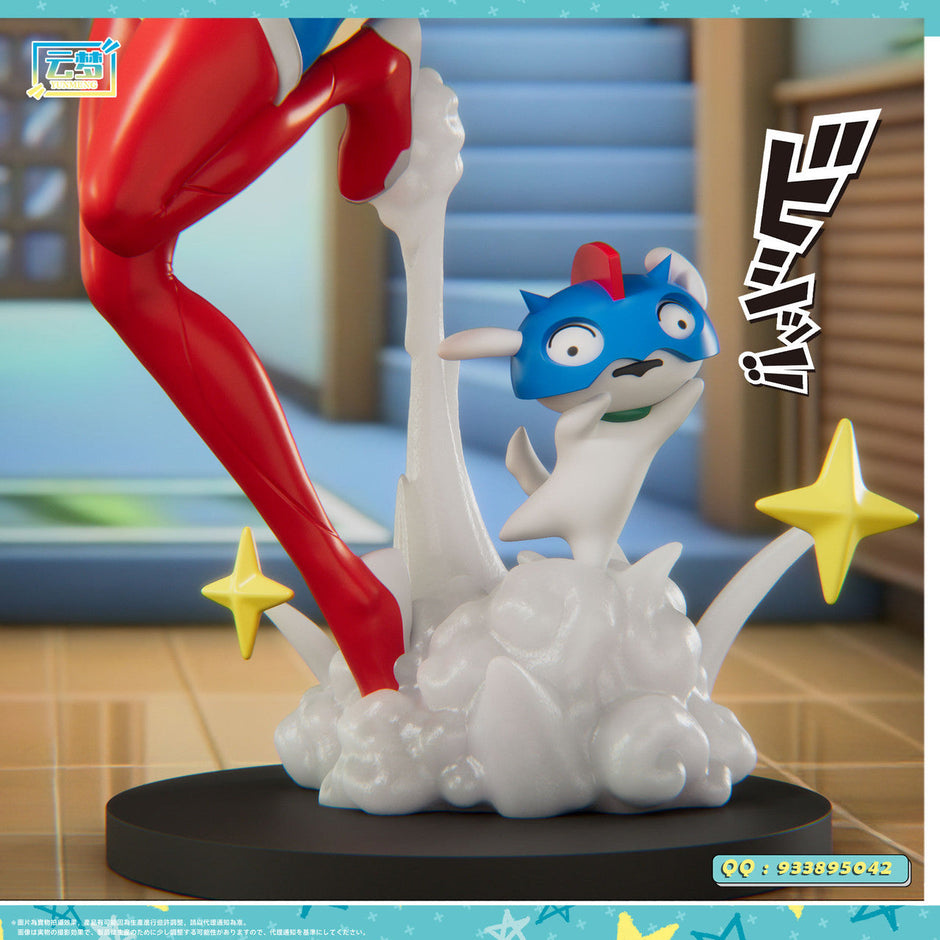 [Pre-Order Closed] YuMeng Studio x kinkin - Statue - Crayon Shin-chan - Sexy Action Kamen