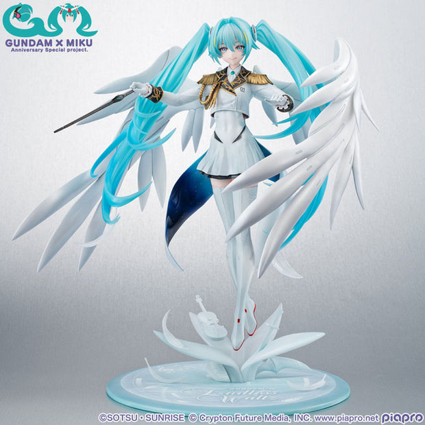 [Pre-Order Closed] MegaHouse Studio - PVC - Project Sekai - Lucrea Mobile Suit Gundam 45th Anniversary x Hatsune Miku Hatsune Miku x Wing Gundam Zero EW Complete Figure (Licensed)
