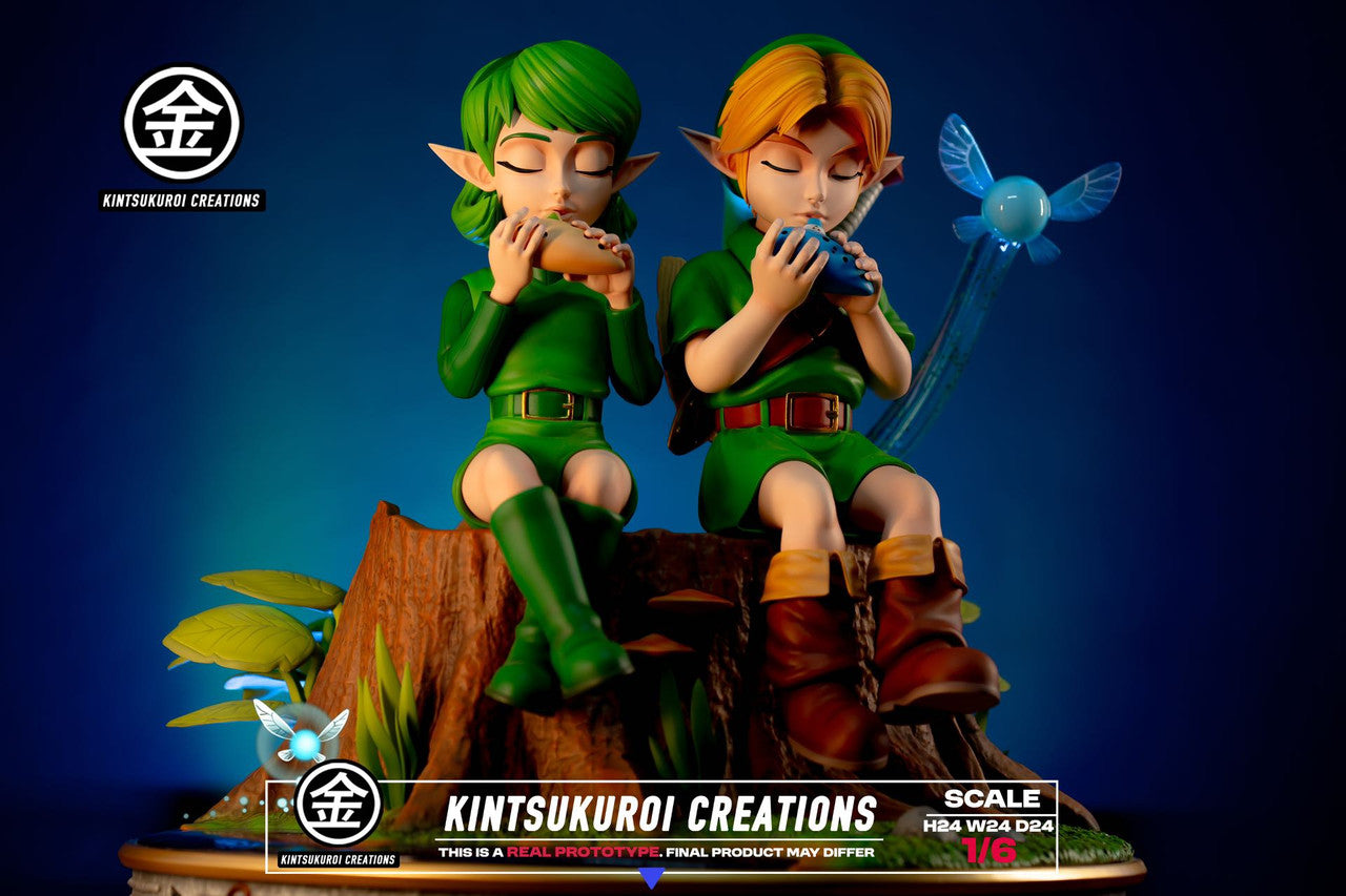 [Pre-Order] Kintsukuroi creations Studio - Statue - The Legend of Zelda - LINK & SARIA DIORAMA with LED