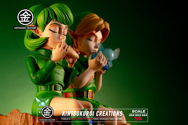 [Pre-Order] Kintsukuroi creations Studio - Statue - The Legend of Zelda - LINK & SARIA DIORAMA with LED
