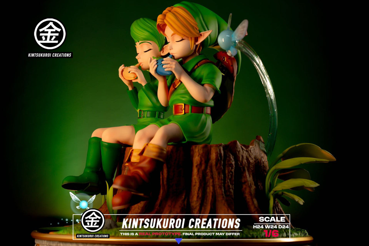 [Pre-Order] Kintsukuroi creations Studio - Statue - The Legend of Zelda - LINK & SARIA DIORAMA with LED