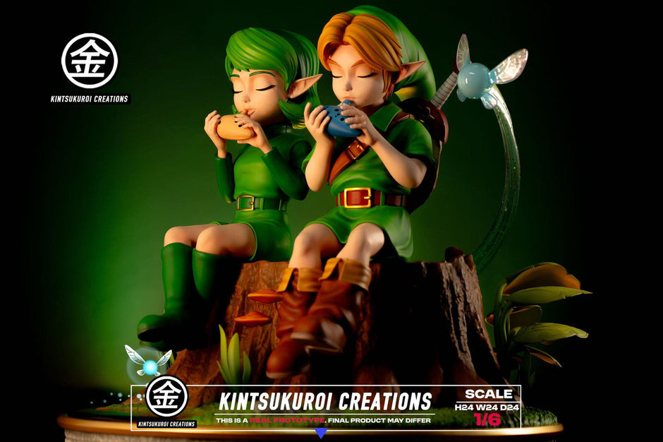 [Pre-Order] Kintsukuroi creations Studio - Statue - The Legend of Zelda - LINK & SARIA DIORAMA with LED
