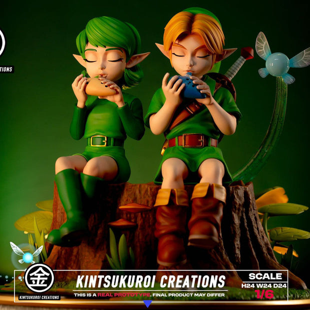 [Pre-Order] Kintsukuroi creations Studio - Statue - The Legend of Zelda - LINK & SARIA DIORAMA with LED