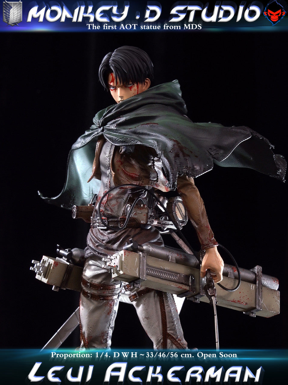 [Pre-Order] Monkey.D Studio - Statue - Attack on Titan - Levi Ackerman