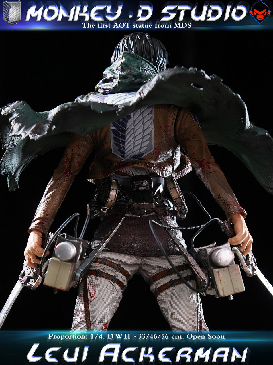 [Pre-Order] Monkey.D Studio - Statue - Attack on Titan - Levi Ackerman