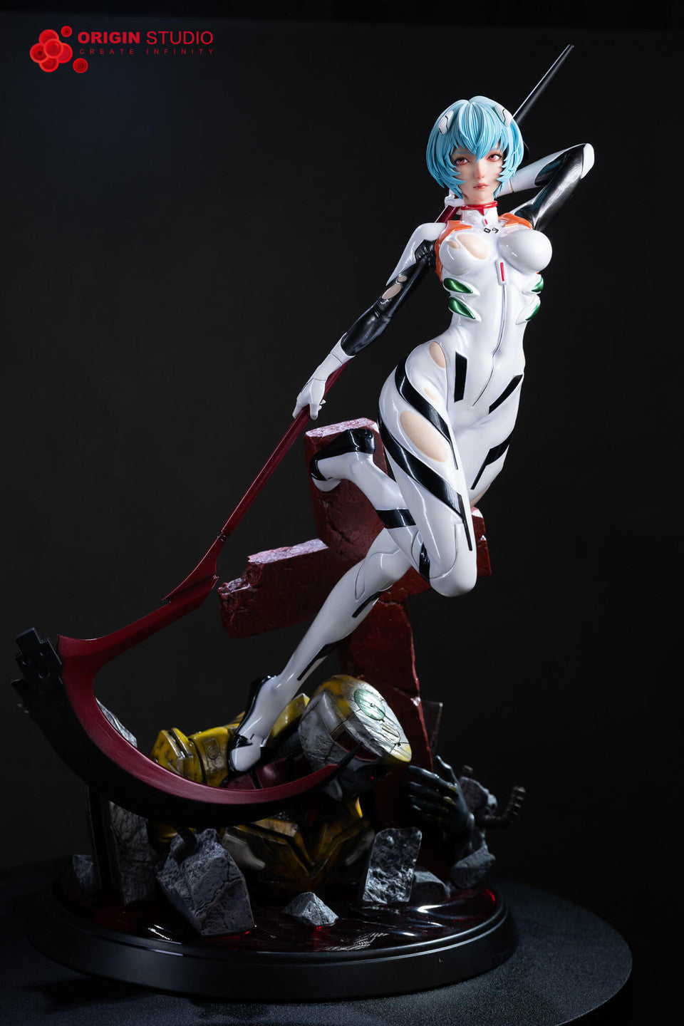 [Pre-Order] Origin Studio - Statue - Neon Genesis Evangelio - Black Combat Suit Ayanami Rei