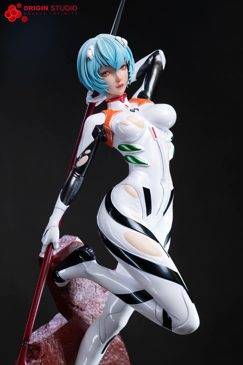 [Pre-Order] Origin Studio - Statue - Neon Genesis Evangelio - Black Combat Suit Ayanami Rei