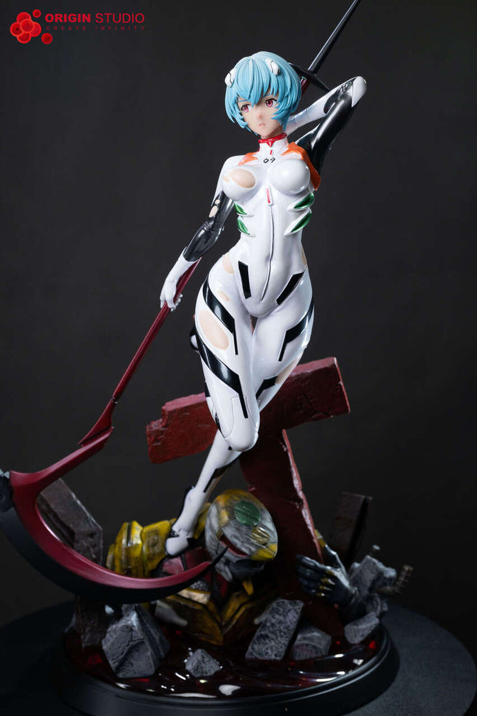 [Pre-Order] Origin Studio - Statue - Neon Genesis Evangelio - Black Combat Suit Ayanami Rei