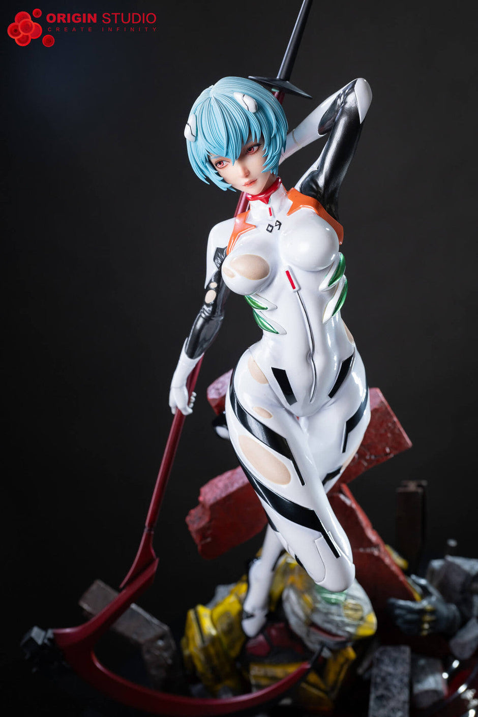 [Pre-Order] Origin Studio - Statue - Neon Genesis Evangelio - Black Combat Suit Ayanami Rei