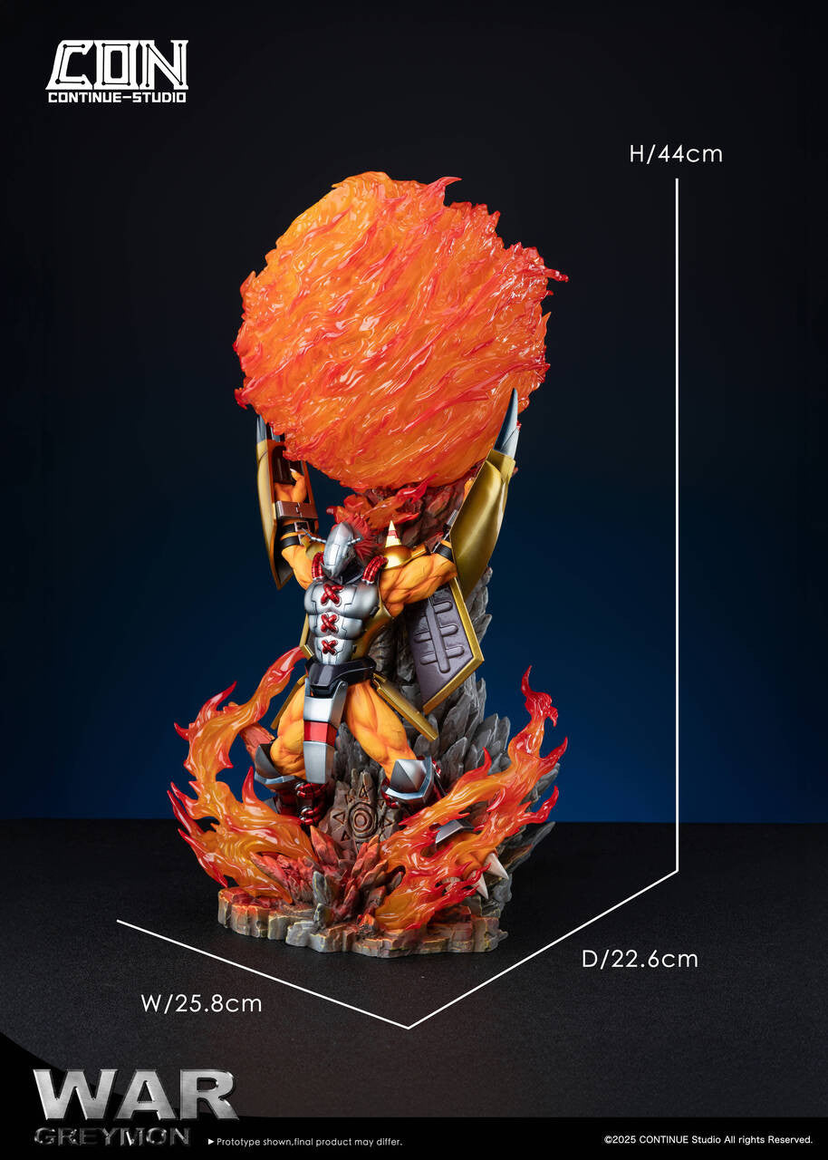 [Pre-Order] CONTINUE Studio - Statue - Digimon - War Greymon with LED
