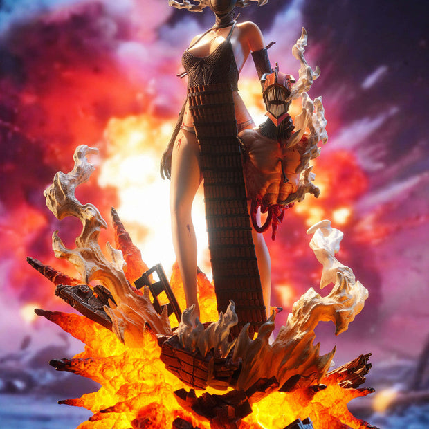 [Pre-Order Closed] QuietArt x Hera Studio - Statue - Chainsaw Man - Bomb Demon Bom & Reze & Kiss Busts