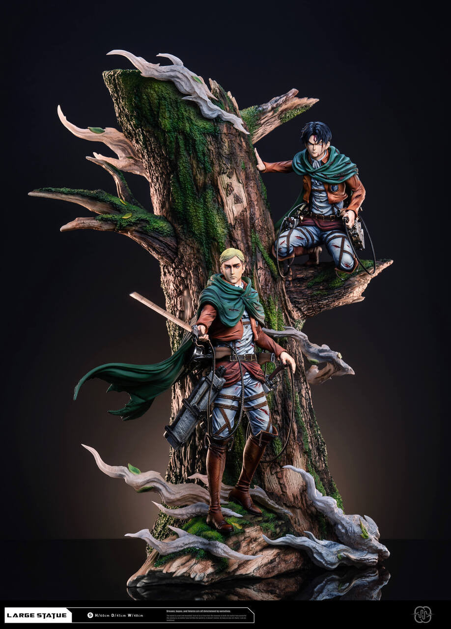 [Pre-OrderClosed] Hertz Studio  - Statue - Attack on Titan - The sharpest sword Levi & Erwin