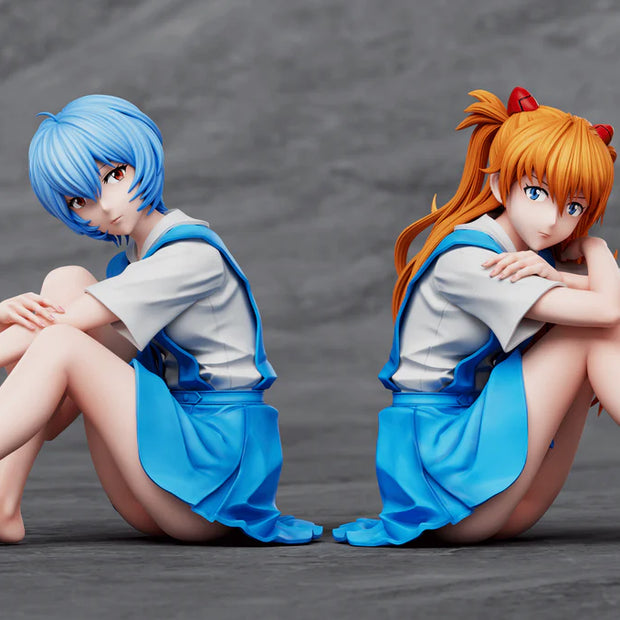 [Pre-Order] Strange Thief Studio - Statue - Neon Genesis Evangelion - School Uniform Asuka & School Uniform Rei Ayanami