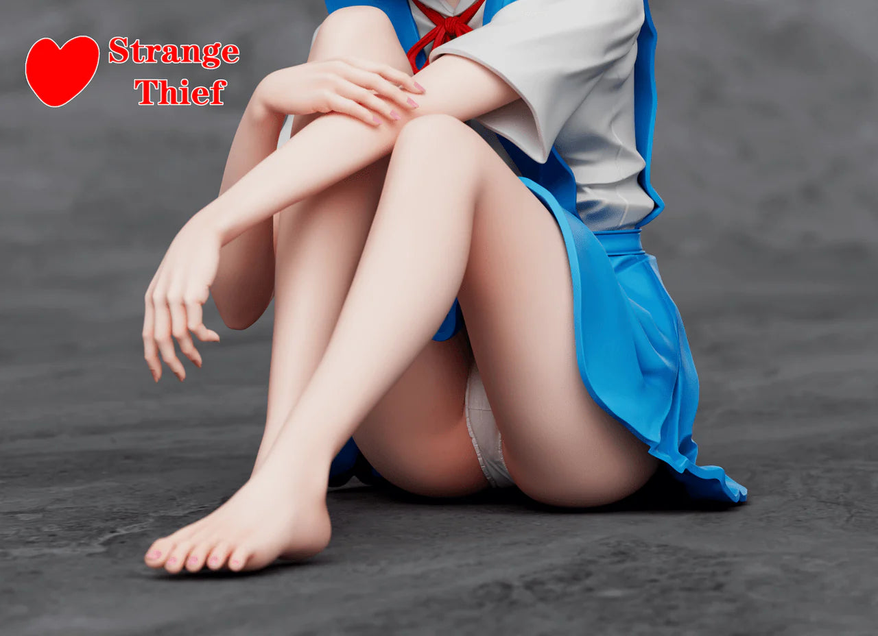 [Pre-Order] Strange Thief Studio - Statue - Neon Genesis Evangelion - School Uniform Asuka & School Uniform Rei Ayanami
