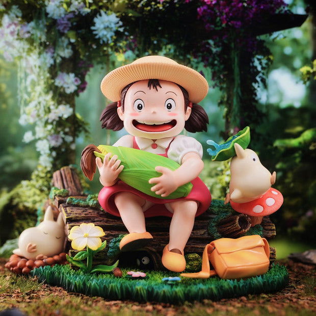 [Pre-Order] LongMiao Studio - Statue - My Neighbor Totoro - Hayao Miyazaki's Ecological Scene Mei Holding Corn