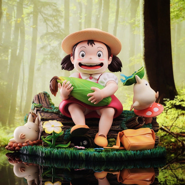 [Pre-Order] LongMiao Studio - Statue - My Neighbor Totoro - Hayao Miyazaki's Ecological Scene Mei Holding Corn