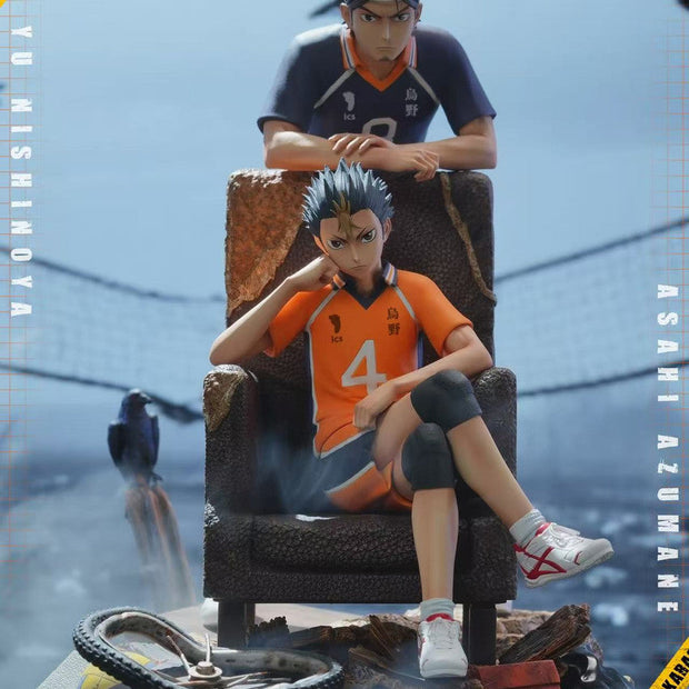 [Pre-Order] HIKARI Studio - Statue - Haikyuu!! - Yu Nishinoya & Asahi Azumane